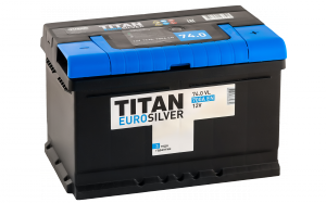 Аккумуляторная батарея  Титан 74 А.ч. о.п. 700 A/EN  (276x175x175) Euro Silver, низк.  