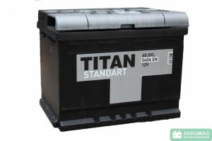 Аккумуляторная батарея  Титан 60 А/ч о.п. 540A/EN (242х175х190) SD