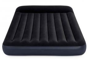 64150 Надувной матрас Pillow Rest Classic 152х203х25см с подголовником и встроенным насосом 220В, уп