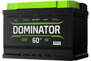 Аккумуляторная батарея Dominator 600A 60 А.ч (обр.пол) (242х175х190) зал.
