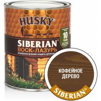 HUSKY SIBERIAN «Воск-лазурь» декоративно-защитный состав для древесины кофейное дерево (0,9л; 6шт)_0