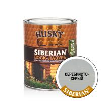 HUSKY SIBERIAN «Воск-лазурь» декоративно-защитный состав для древесины серебристо-серый (0,9л выв