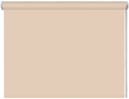 160*160 Универсальная рулонная штора  с/з 80%, Однотонный Бежевый