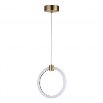 5297/7L LEDIO LN23 029 золотой, Подвес LED 7W 3000K 574Лм 220V NOVA