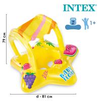 Круг для плавания  81х79см с навесом детский от 1 до 2 лет  56573NP/12/INTEX